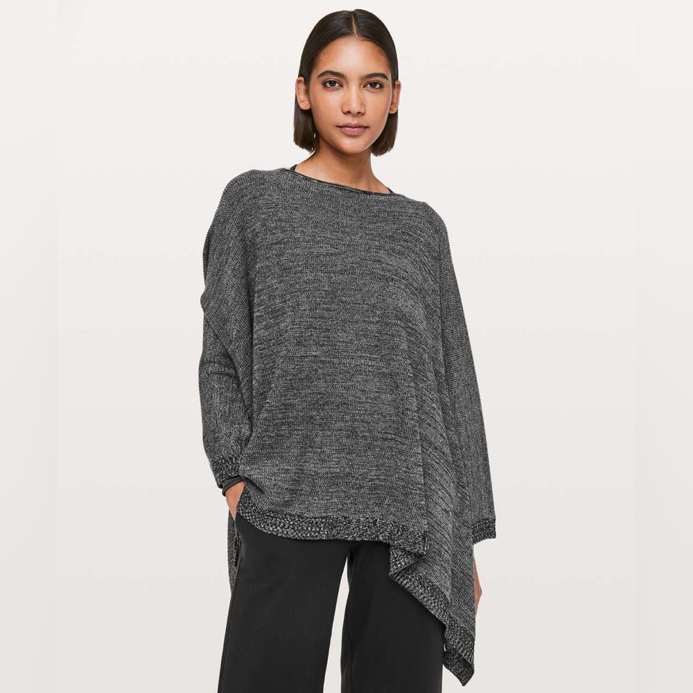 Lululemon Divinity Scarf Black / Heathered Core Medium‎ Grey